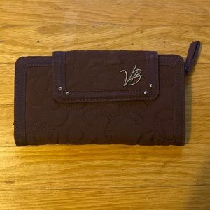 Vera Bradley wallet - deep purple microfiber
